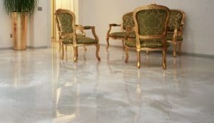 pavimento in resina effetto marmo